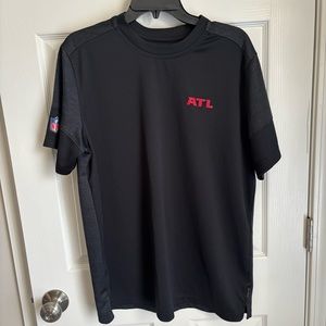 NFL Dri-Fit Black/gray/Red Mens Nike Short Sleeve Tee On field Apparel Size L